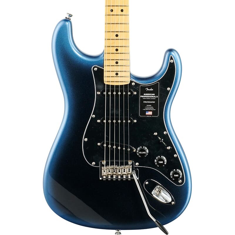 Электрогитара Fender American Pro II Stratocaster, кленовый гриф (с футляром), Dark Night 113902761
Электрогитара Fender American Pro II Stratocaster, кленовый гриф (с футляром), Dark Night 113902761