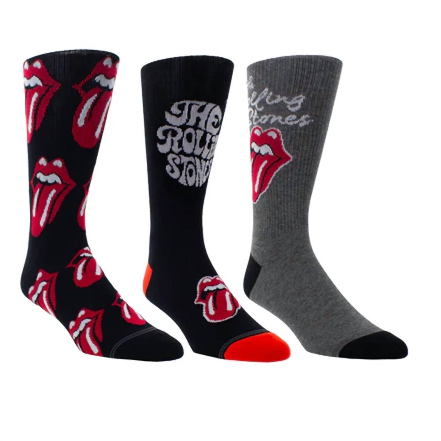Мужские носки The Rolling Stones Assorted Crew Socks, 3 пары, черный/черный/серый Perri’s Socks
Мужские носки The Rolling Stones Assorted Crew Socks, 3 пары, черный/черный/серый Perri’s Socks