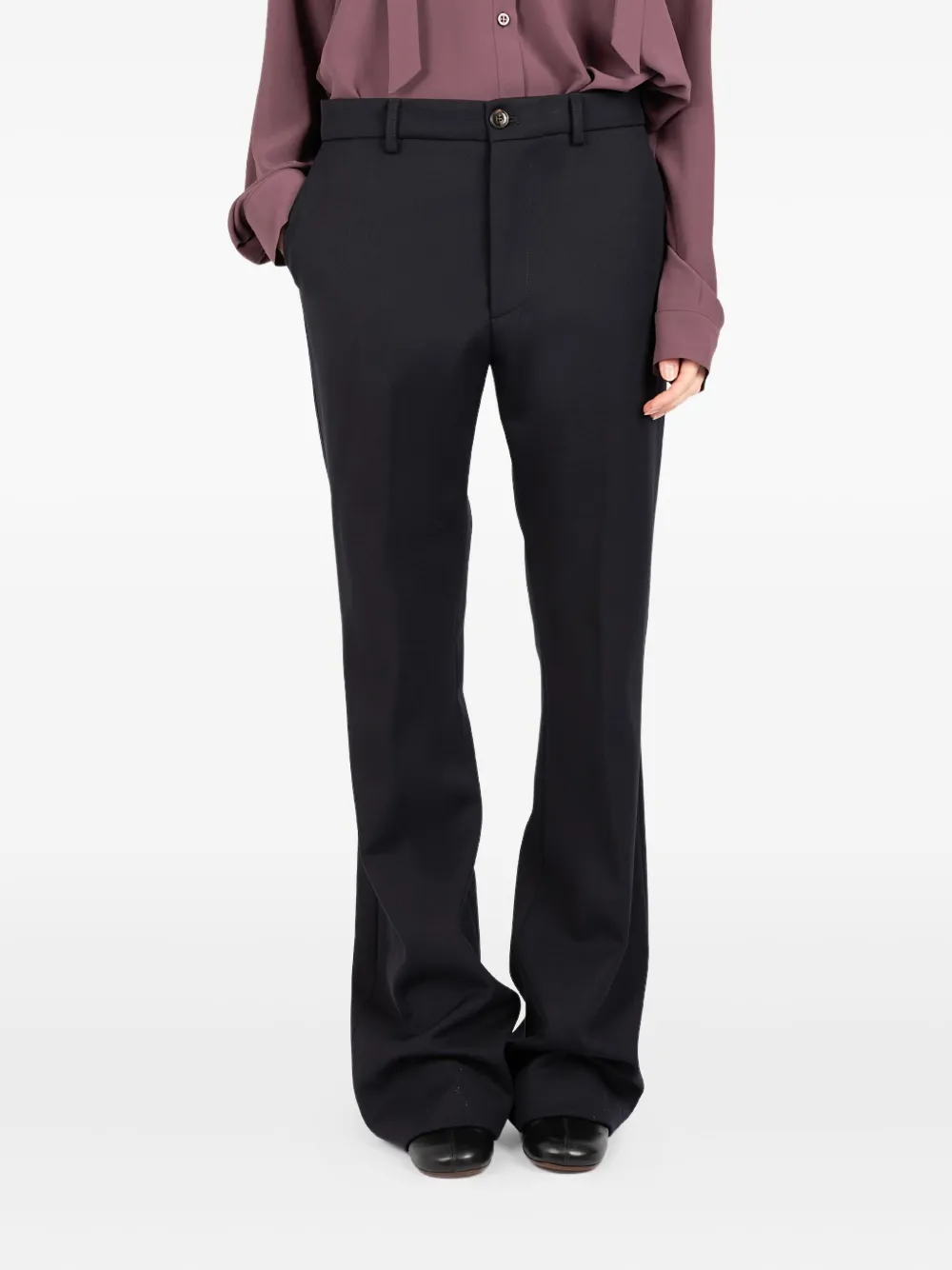 Брюки прямого кроя со стрелками по центру Société Anonyme, синий
Брюки прямого кроя со стрелками по центру Société Anonyme, синий