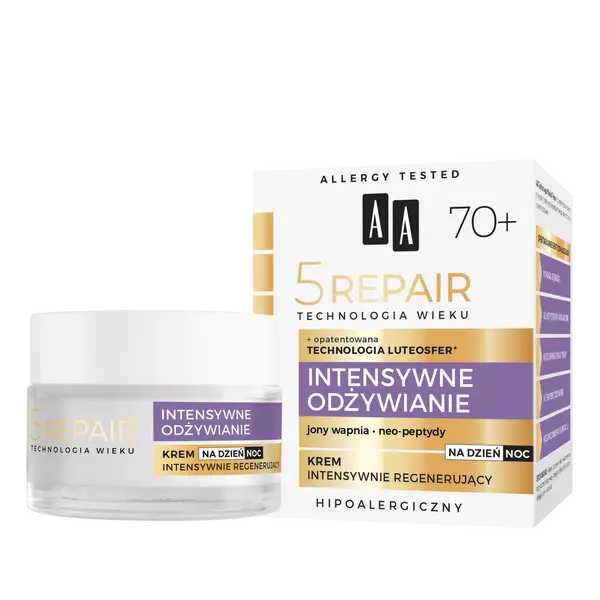 Интенсивно питательный крем для лица дневной и ночной 70+, 50 мл Aa Technologia wieku
Интенсивно питательный крем для лица дневной и ночной 70+, 50 мл Aa Technologia wieku