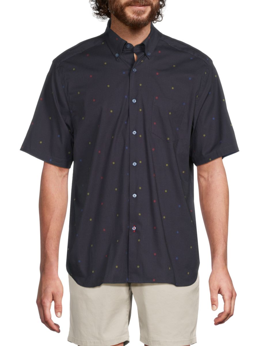 Рубашка с коротким рукавом и радужным принтом American Heritage, темно-синий
Рубашка с коротким рукавом и радужным принтом American Heritage, темно-синий