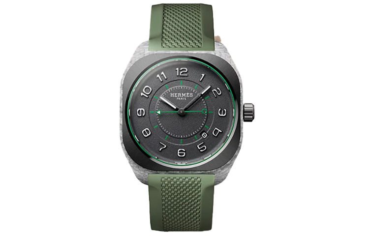 Наручные часы HERMES с автоматическим механическим механизмом, резиновым ремешком, черным циферблатом 42 мм, мужские
Наручные часы HERMES с автоматическим механическим механизмом, резиновым ремешком, черным циферблатом 42 мм, мужские