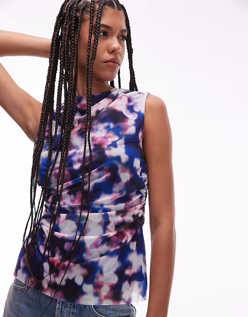 & Other Stories сетчатый топ с драпировкой и размытым цветочным принтом
& Other Stories сетчатый топ с драпировкой и размытым цветочным принтом