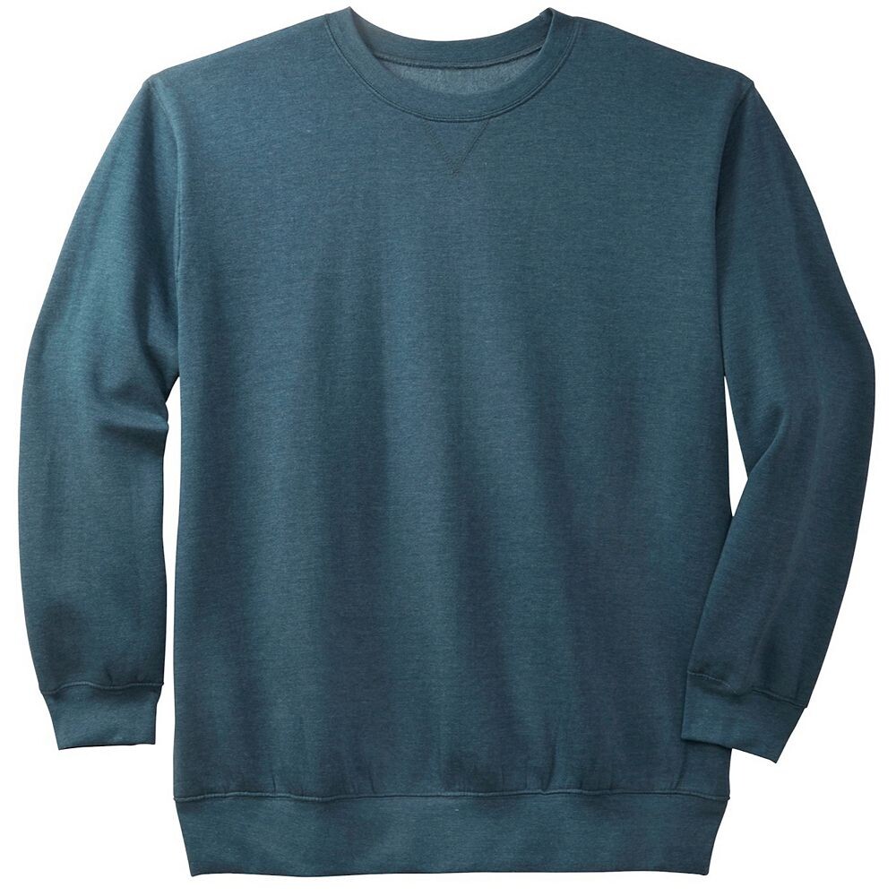 Мужской большой и высокий флисовый свитшот с круглым вырезом Kingsize KingSize, цвет Heather Midnight Teal
Мужской большой и высокий флисовый свитшот с круглым вырезом Kingsize KingSize, цвет Heather Midnight Teal