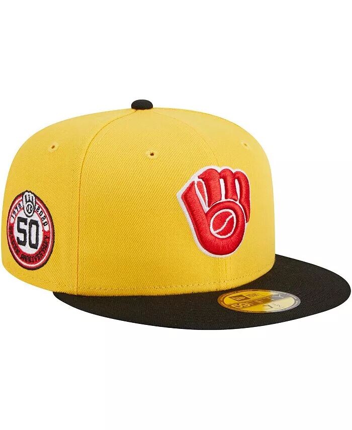 Мужская желто-черная приталенная шляпа Milwaukee Brewers Grilled 59FIFTY New Era, желтый
Мужская желто-черная приталенная шляпа Milwaukee Brewers Grilled 59FIFTY New Era, желтый