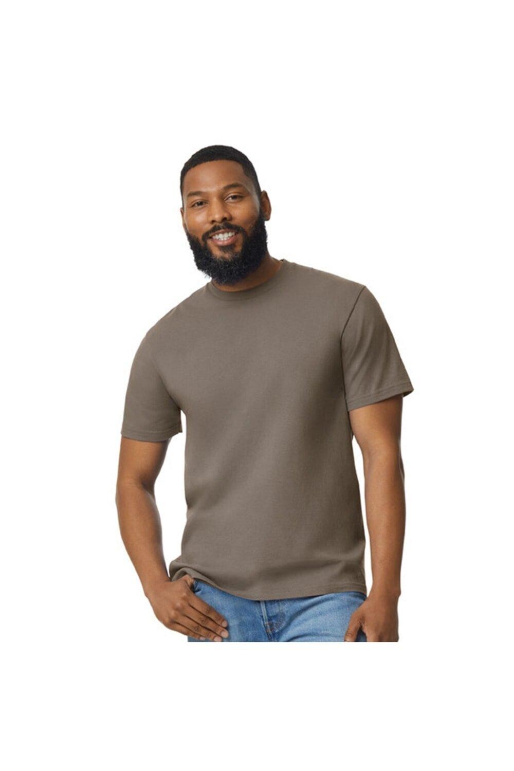 Футболка Softstyle средней плотности Gildan, коричневый 
Футболка Softstyle средней плотности Gildan, коричневый