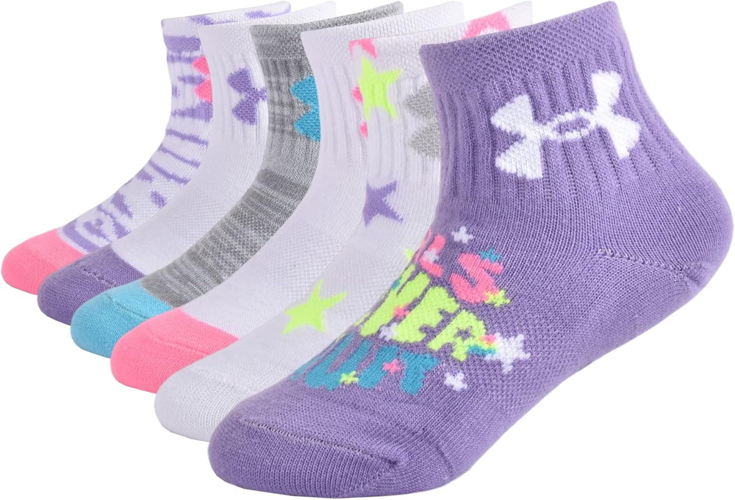 Детские носки Under Armour Multi Pack Quarter, Lilac
Детские носки Under Armour Multi Pack Quarter, Lilac