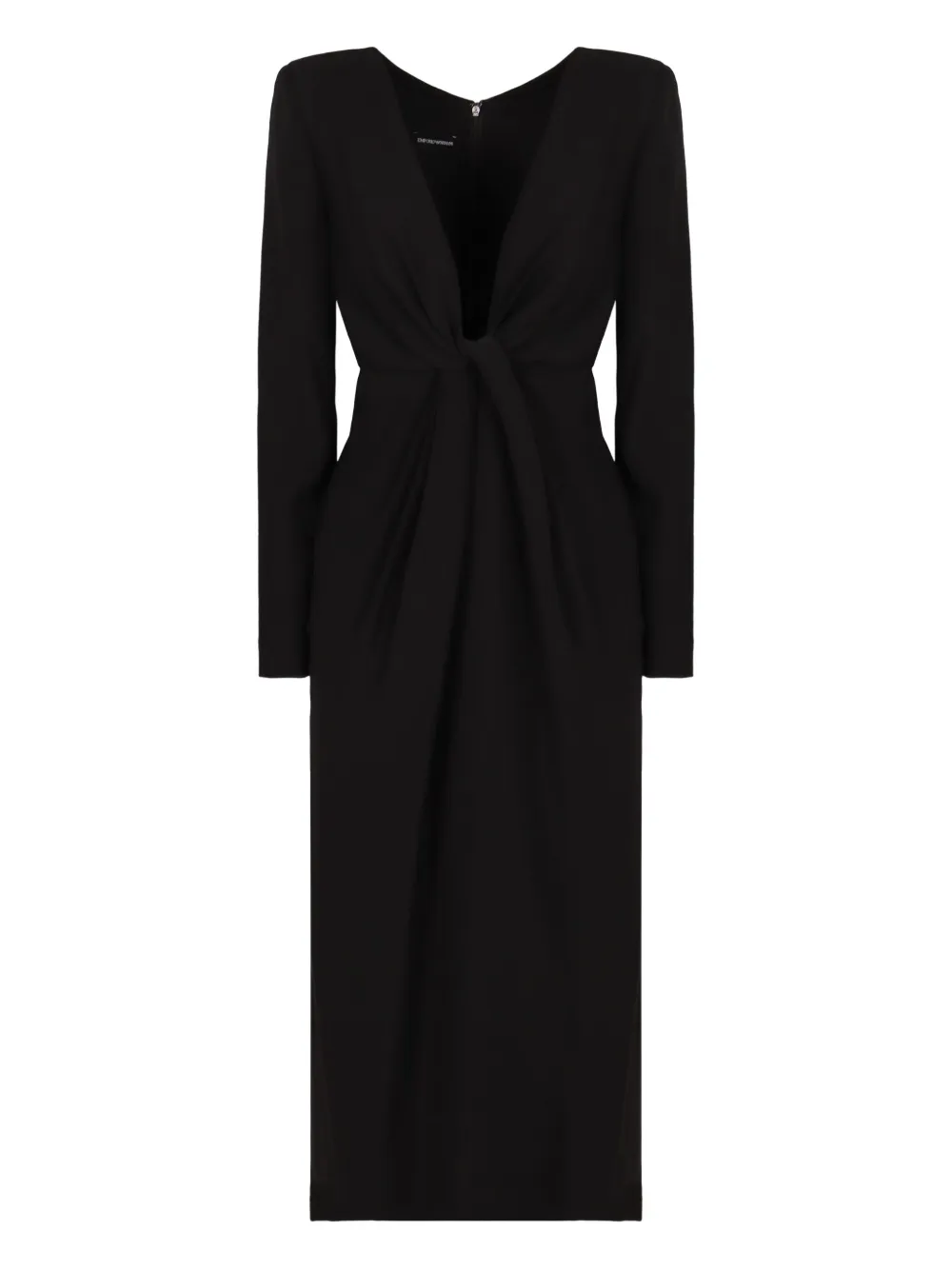 Платье миди с перекрученной деталью EMPORIO ARMANI, черный
Платье миди с перекрученной деталью EMPORIO ARMANI, черный
