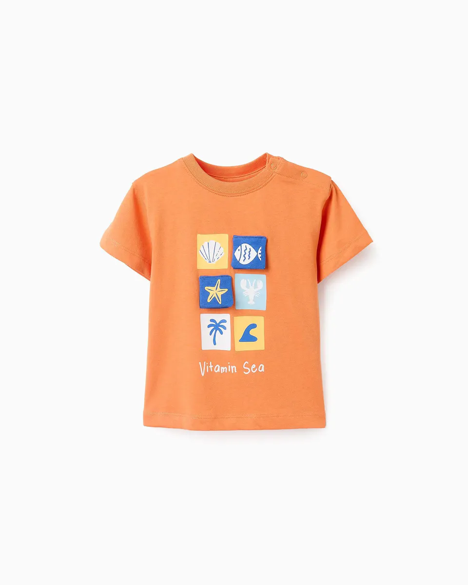 Футболка для мальчика из 100% хлопка с короткими рукавами Zippy, оранжевый
Футболка для мальчика из 100% хлопка с короткими рукавами Zippy, оранжевый