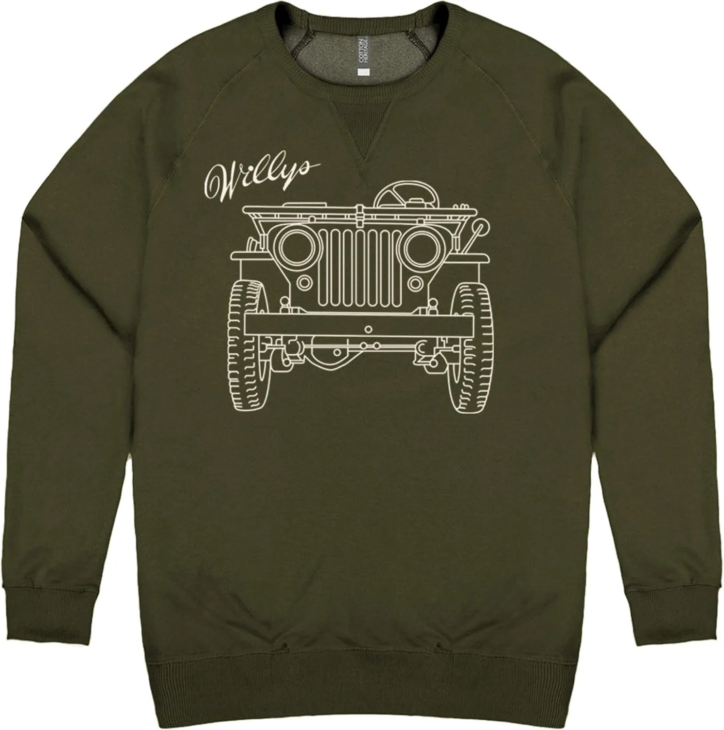Толстовка Jeep Willys MB Line Art — Military Green
Толстовка Jeep Willys MB Line Art — Military Green