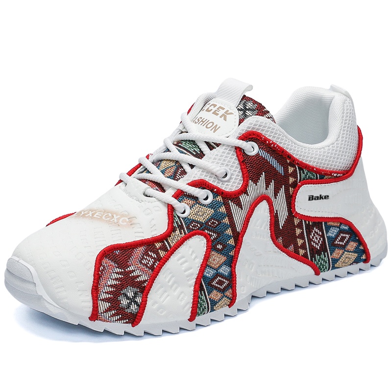 BAKE Амортизирующие устойчивые к истиранию низкие кеды мужские бело-красные, цвет White Red
BAKE Амортизирующие устойчивые к истиранию низкие кеды мужские бело-красные, цвет White Red