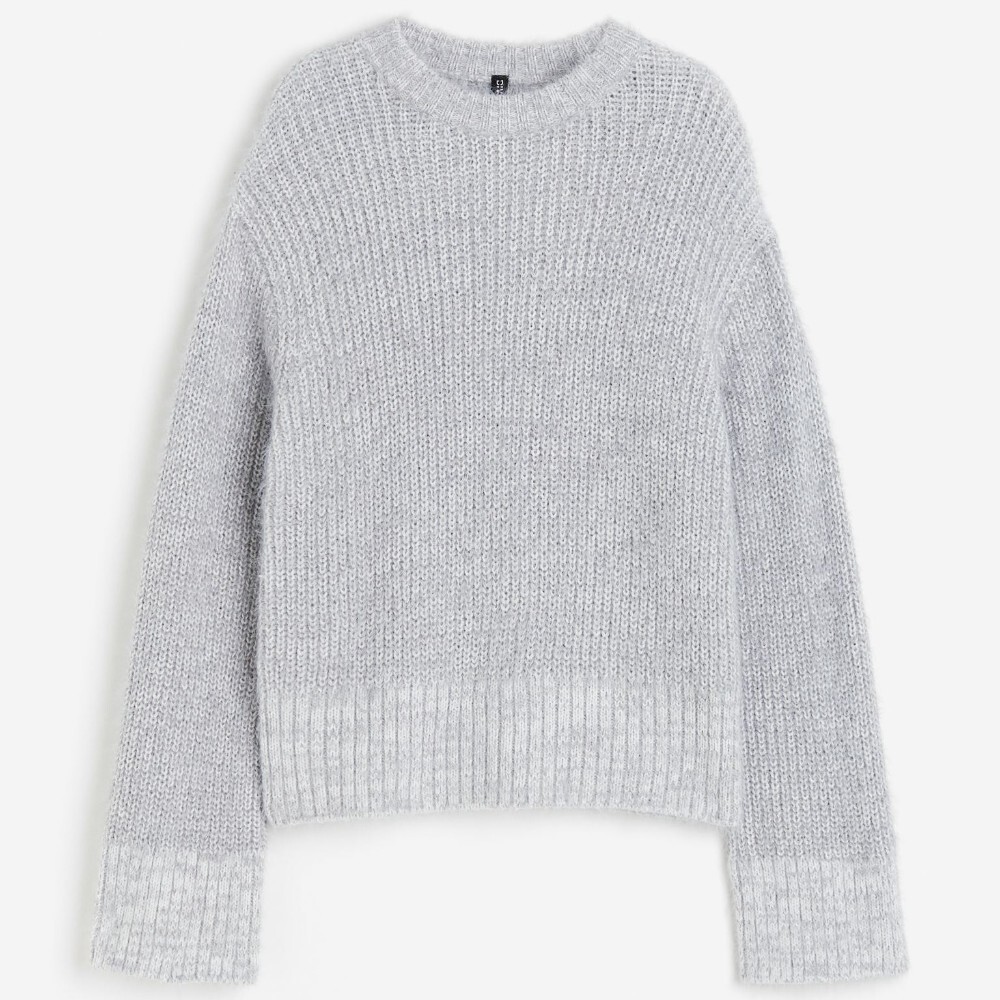 Свитер H&M, светло-серый 
Свитер H&M, светло-серый