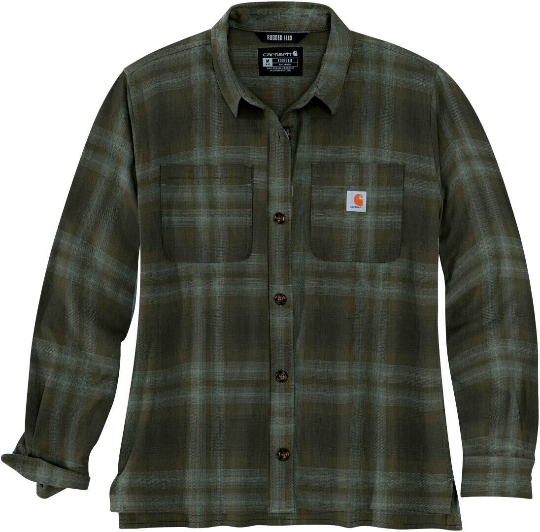 Рубашка женская Carhartt Midweight Flannel, зеленый
Рубашка женская Carhartt Midweight Flannel, зеленый