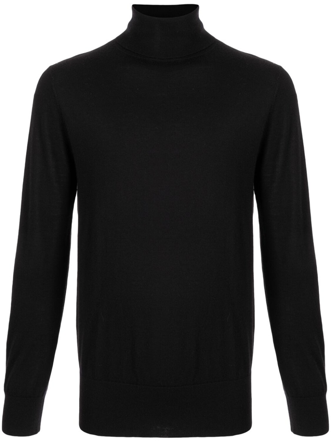 Джемпер тонкой вязки с высоким воротником N.Peal, черный 
Джемпер тонкой вязки с высоким воротником N.Peal, черный