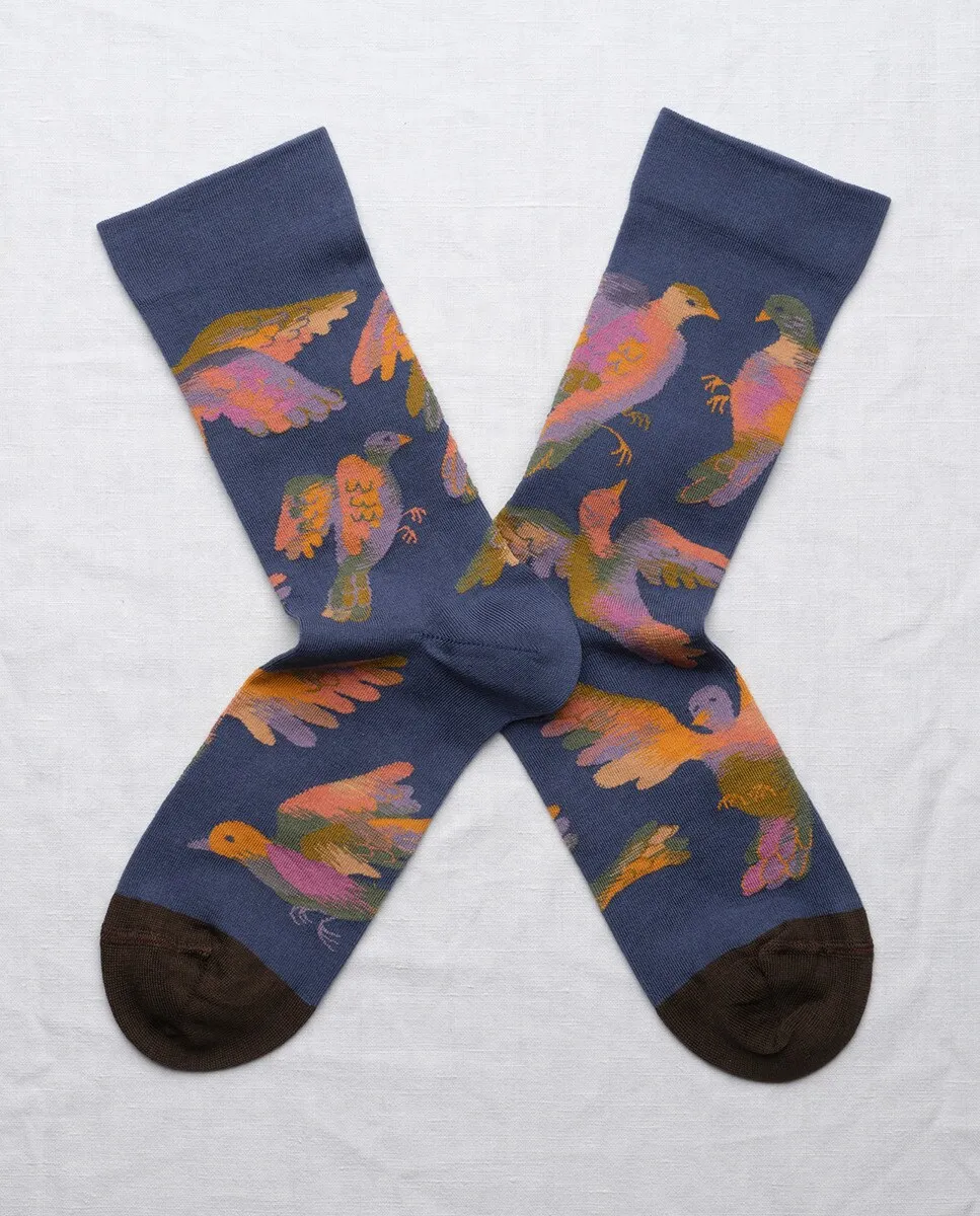 Хлопчатобумажные носки с принтом Bonne Maison, синий
Хлопчатобумажные носки с принтом Bonne Maison, синий