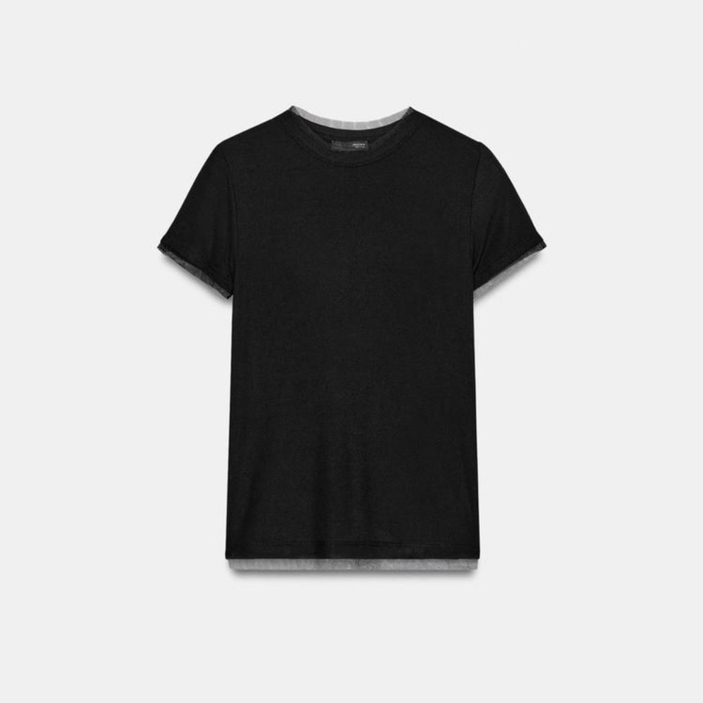 Футболка Zara With Tulle Detail, черный
Футболка Zara With Tulle Detail, черный