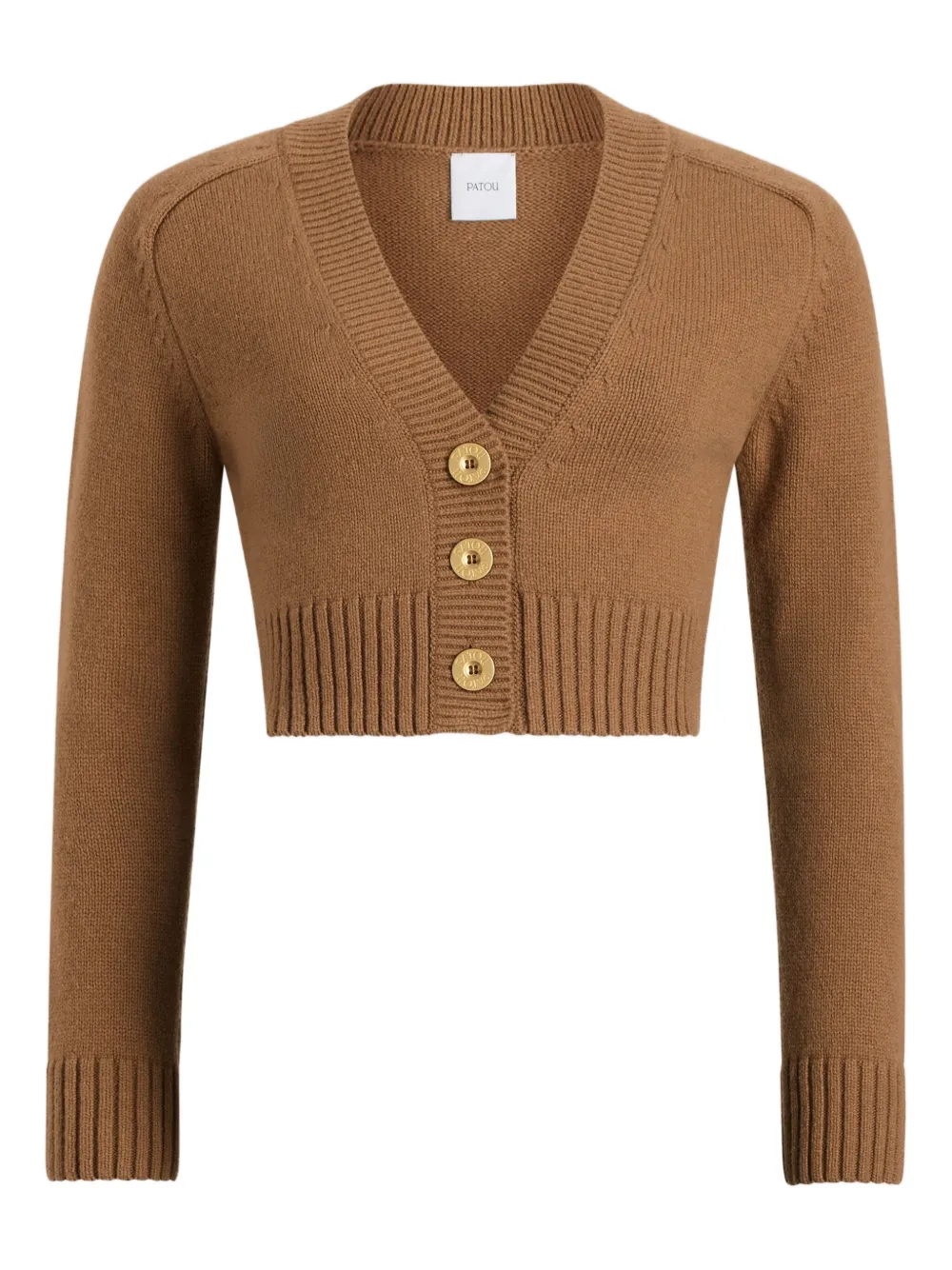 Кардиган с заплатками на локтях, украшенный пуговицами PATOU, коричневый
Кардиган с заплатками на локтях, украшенный пуговицами PATOU, коричневый