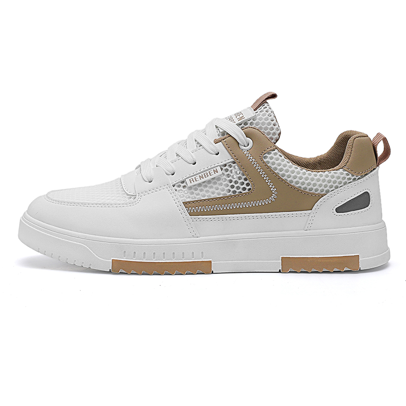 RENBEN Скользоустойчивые амортизирующие дышащие мужские скейтерские кеды низкие белый хаки, цвет White Khaki
RENBEN Скользоустойчивые амортизирующие дышащие мужские скейтерские кеды низкие белый хаки, цвет White Khaki