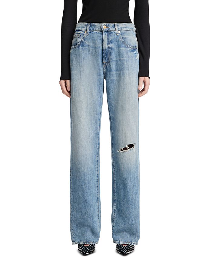 Джинсы Tess High Rise Trouser в Аризоне 7 For All Mankind, синий 
Джинсы Tess High Rise Trouser в Аризоне 7 For All Mankind, синий