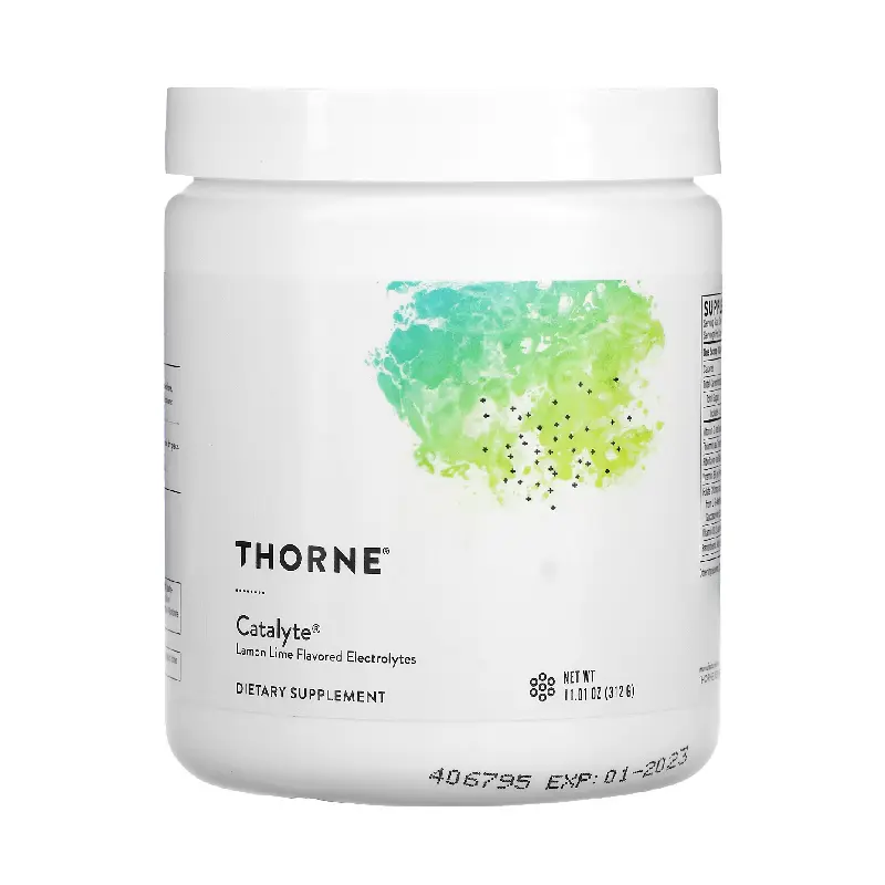 Электролиты со вкусом лимона и лайма Catalyte Thorne Research, 312 г 
Электролиты со вкусом лимона и лайма Catalyte Thorne Research, 312 г