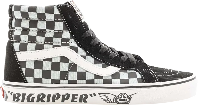 Кеды Vans SE Bikes x Sk8-Hi Reissue Big Ripper - Black Reflective Checkerboard, черный 
Кеды Vans SE Bikes x Sk8-Hi Reissue Big Ripper - Black Reflective Checkerboard, черный