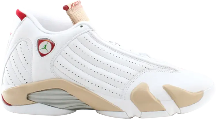 Кроссовки Air Jordan 14 Retro GS Linen, белый 
Кроссовки Air Jordan 14 Retro GS Linen, белый