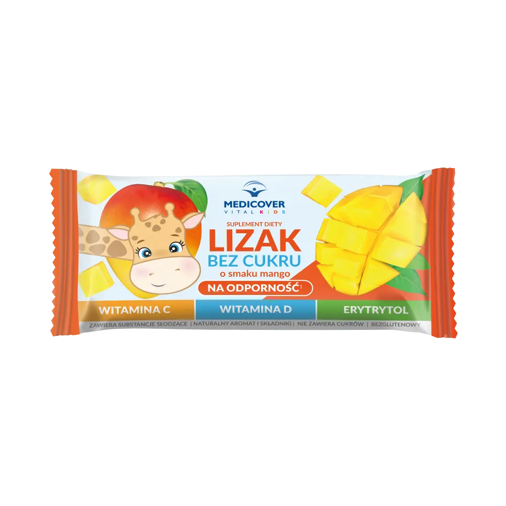 Medicover Vital Kids леденцы со вкусом манго для иммунитета, 5 шт/уп
Medicover Vital Kids леденцы со вкусом манго для иммунитета, 5 шт/уп