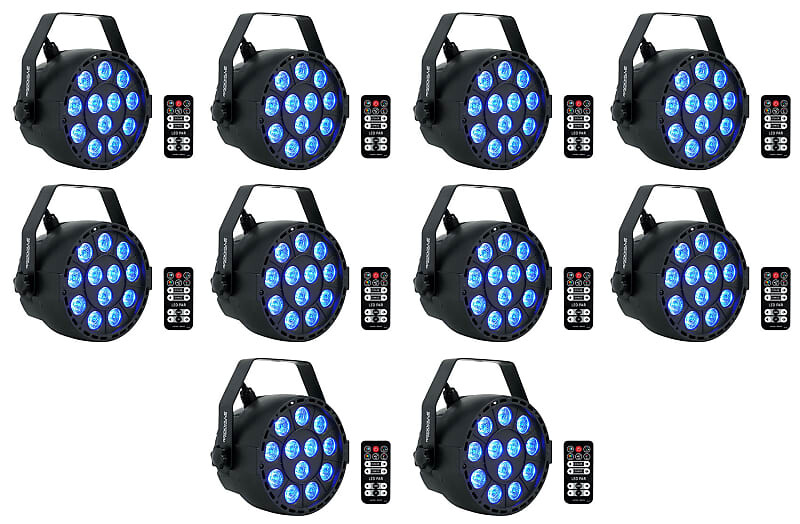 10 Rockville RockPAR TRI LED RGB Compact Par Can DJ DMX Wash Lights+Remote Black (10) ROCKPAR TRI BLACK
10 Rockville RockPAR TRI LED RGB Compact Par Can DJ DMX Wash Lights+Remote Black (10) ROCKPAR TRI BLACK