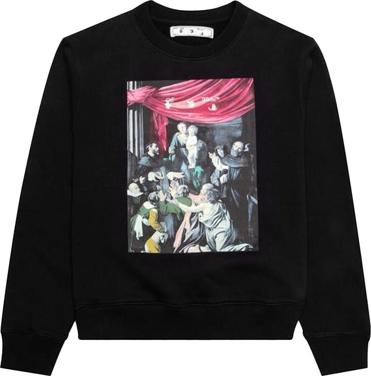 Толстовка Off-White Caravaggio Painting Slim Crewneck 'Black', черный
Толстовка Off-White Caravaggio Painting Slim Crewneck 'Black', черный