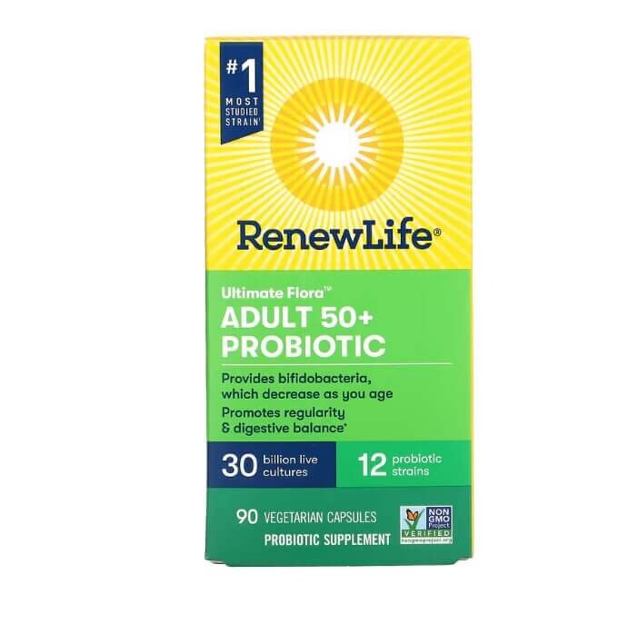 Пробиотик для взрослых старше 50 лет Ultimate Flora, 60 капсул, Renew Life
