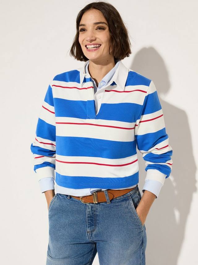 Топ регби Bluebell из органического хлопка Baukjen, Azure Blue/Soft Whit
Топ регби Bluebell из органического хлопка Baukjen, Azure Blue/Soft Whit