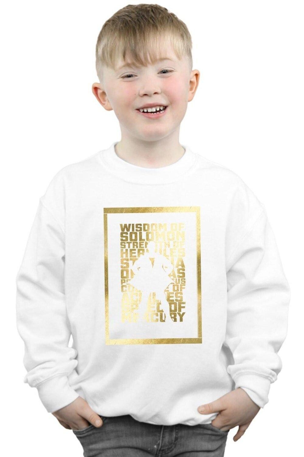 Толстовка с золотым текстом Shazam DC Comics, белый
Толстовка с золотым текстом Shazam DC Comics, белый