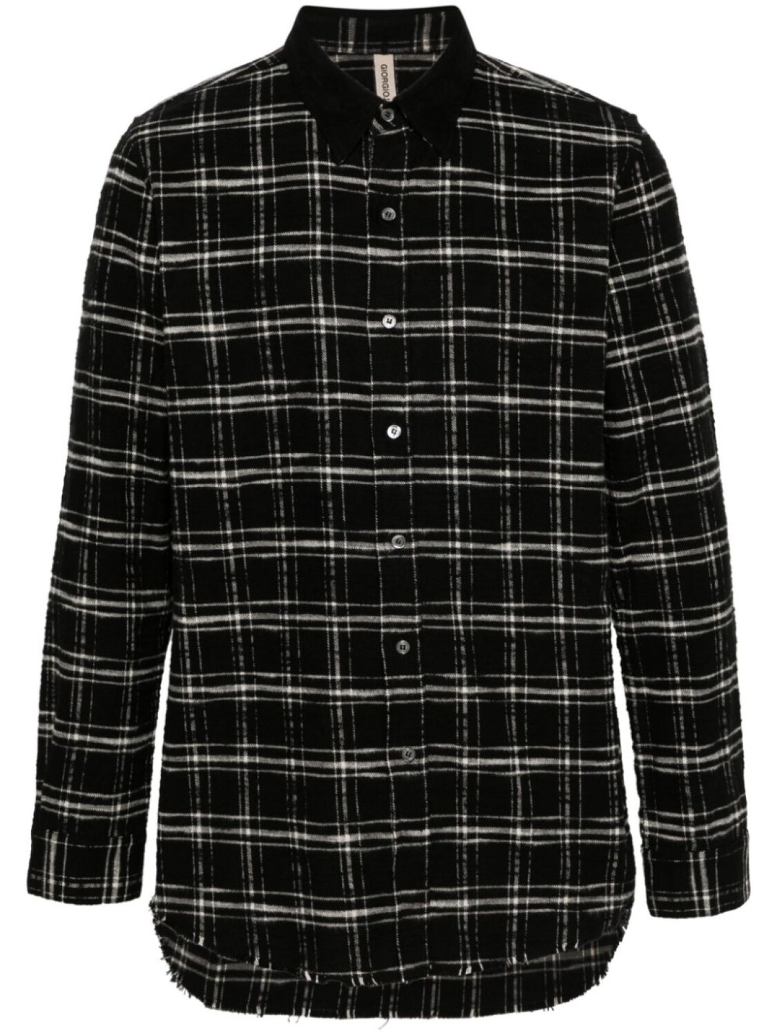 Giorgio Brato рубашка в клетку тартан, черный
Giorgio Brato рубашка в клетку тартан, черный