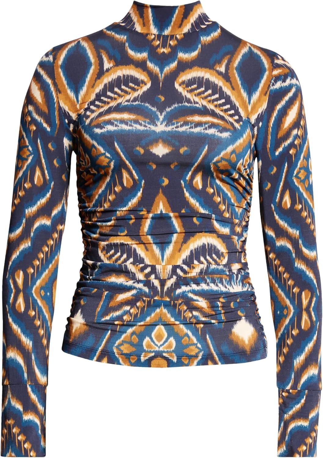 Женский топ с длинными рукавами Farm Rio, ананасовый икат, синий
Женский топ с длинными рукавами Farm Rio, ананасовый икат, синий