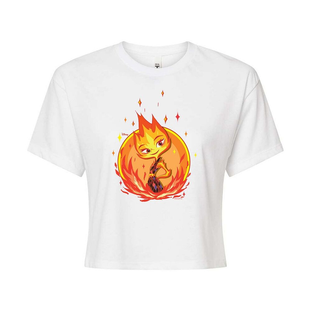 Укороченная футболка с рисунком Elemental Ember Juniors от Disney/Pixar, белый
Укороченная футболка с рисунком Elemental Ember Juniors от Disney/Pixar, белый