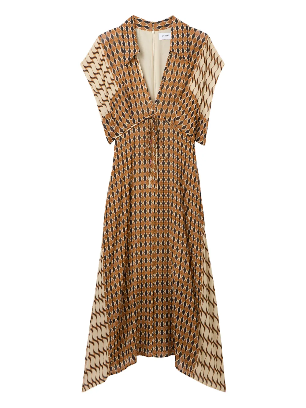 Платье с завязками и принтом St. John, коричневый
Платье с завязками и принтом St. John, коричневый