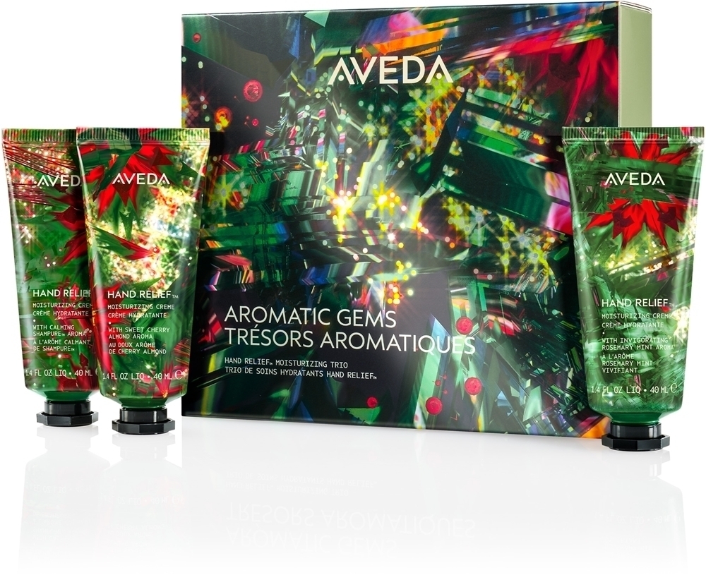 Праздничный ароматический набор для рук с увлажняющим трио для рук. Рождественский подарочный набор для рук. Aveda, 3× 40 мл
Праздничный ароматический набор для рук с увлажняющим трио для рук. Рождественский подарочный набор для рук. Aveda, 3× 40 мл