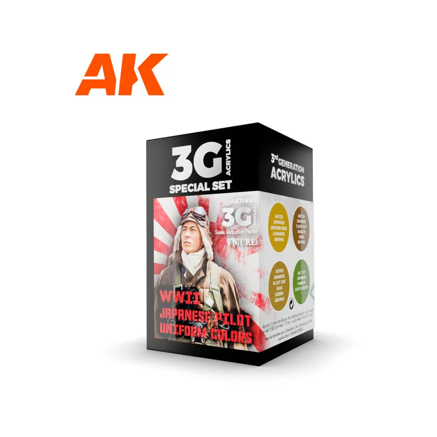 Цвета униформы японских пилотов времен Второй мировой войны, 3rd Gen Acrylic Special Set
Цвета униформы японских пилотов времен Второй мировой войны, 3rd Gen Acrylic Special Set