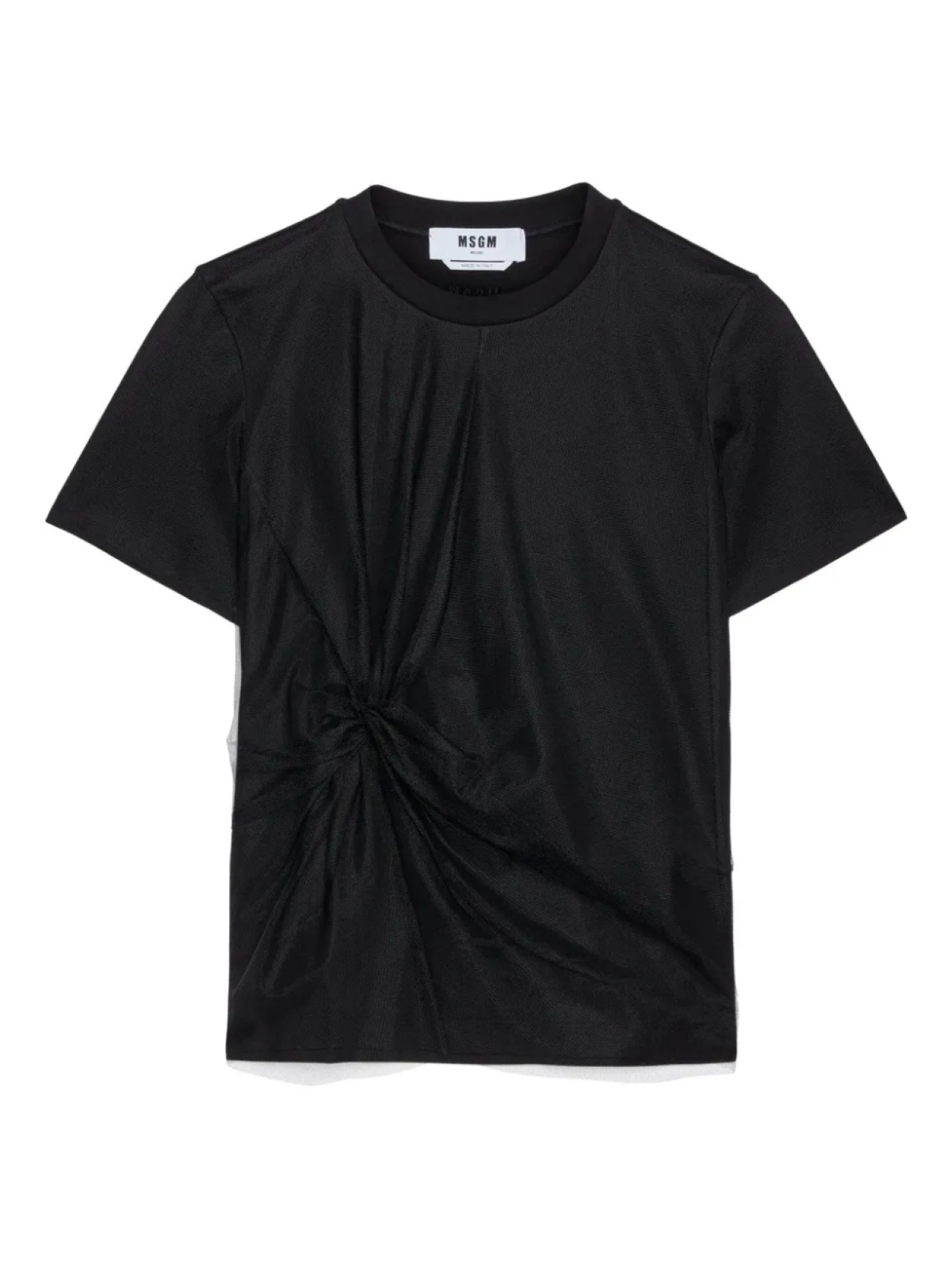 Футболка из хлопка со сборками MSGM, черный
Футболка из хлопка со сборками MSGM, черный
