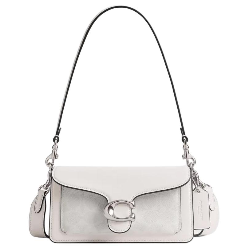 COACH Сумка через плечо из тафтингового холста с телячьей кожей малая женская белая
COACH Сумка через плечо из тафтингового холста с телячьей кожей малая женская белая