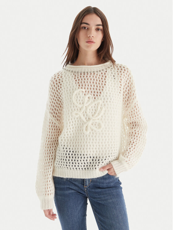 Свитер relaxed fit MF5430 MS039 Liu Jo, экрю
Свитер relaxed fit MF5430 MS039 Liu Jo, экрю