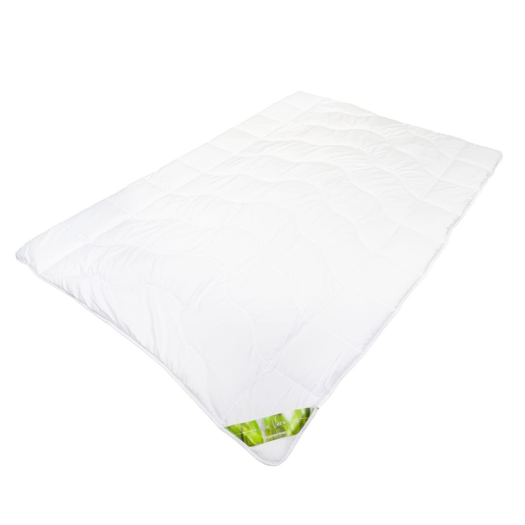 Летнее пуховое одеяло Dream Castle Aloe Vera Fiber, легкое, 155 x 220 см. Чехол украшен алоэ вера Traumschloss
Летнее пуховое одеяло Dream Castle Aloe Vera Fiber, легкое, 155 x 220 см. Чехол украшен алоэ вера Traumschloss