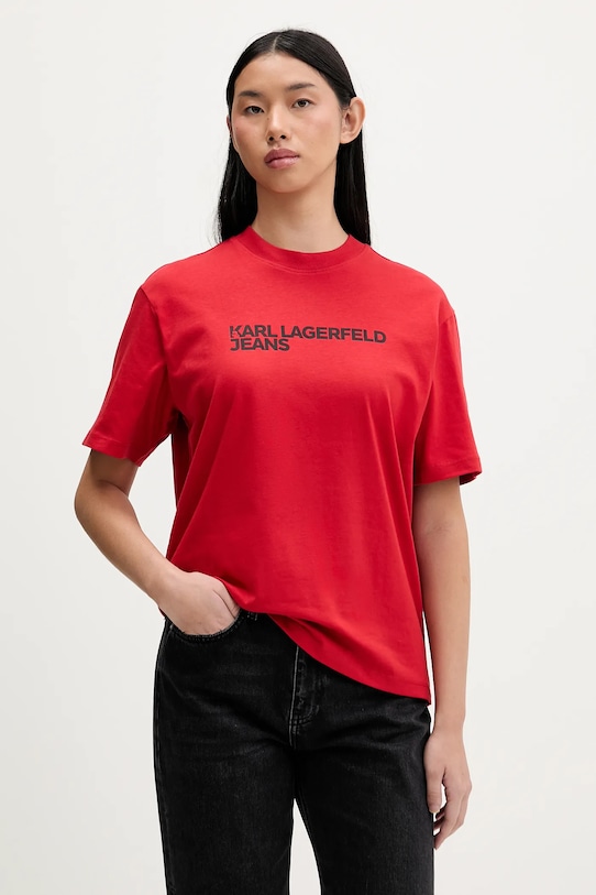 Хлопковая футболка Karl Lagerfeld Jeans, красный
Хлопковая футболка Karl Lagerfeld Jeans, красный