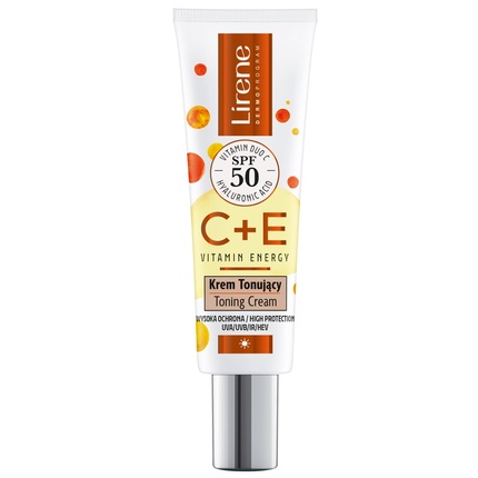E Vitamin Energy тонирующий крем Spf50 30 мл - высокая защита и тонирующий эффект Lirene
E Vitamin Energy тонирующий крем Spf50 30 мл - высокая защита и тонирующий эффект Lirene