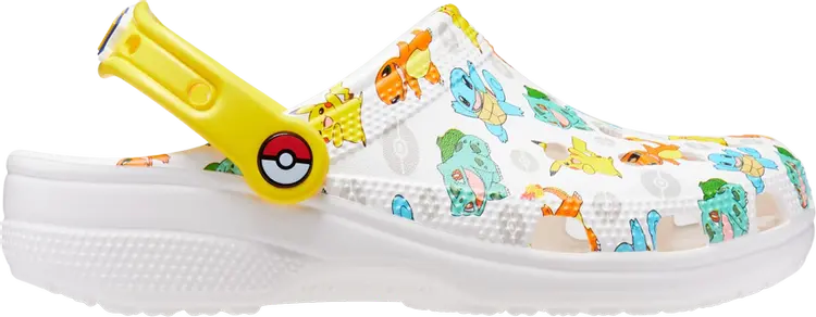 Кроссовки Pokémon x Classic Clog Starters, белый 
Кроссовки Pokémon x Classic Clog Starters, белый
