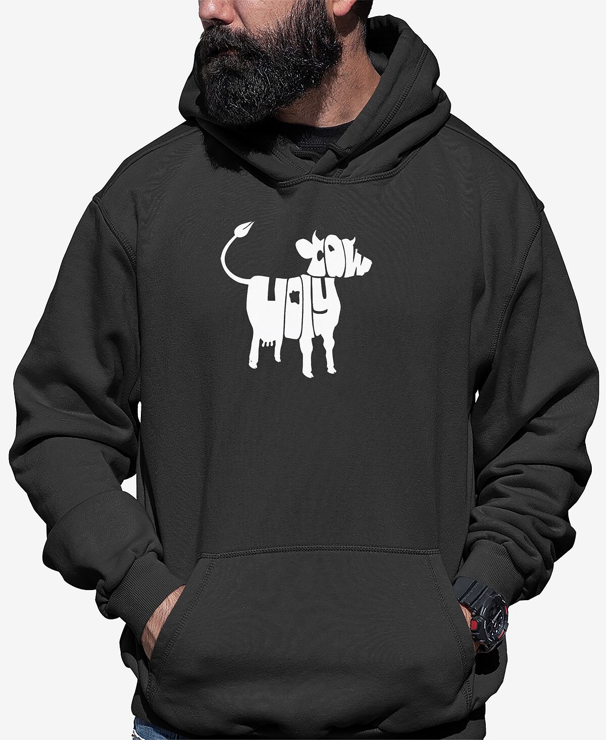 Мужская толстовка с капюшоном holy cow word art LA Pop Art, темно-серый
Мужская толстовка с капюшоном holy cow word art LA Pop Art, темно-серый