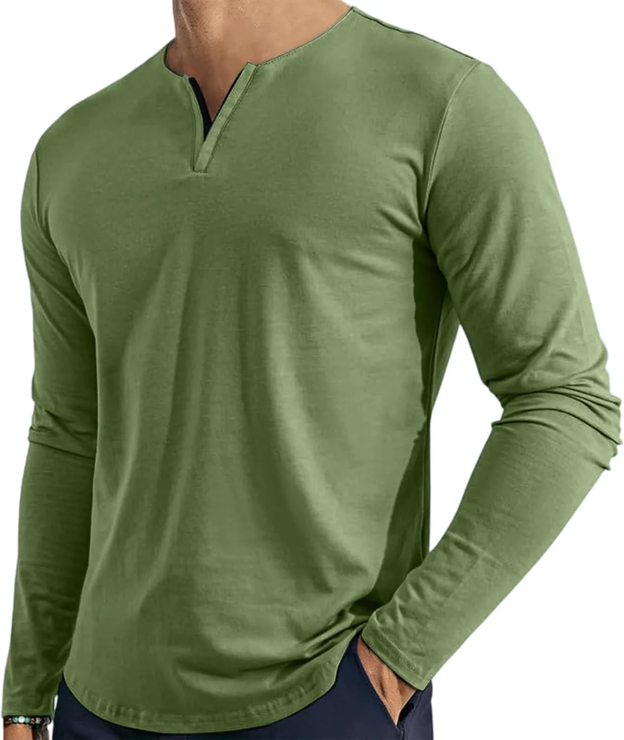 Мужская футболка с длинным рукавом и V-образным вырезом, однотонная, Casual, мягкая, эластичная, базовая, размеры S-3XL
Мужская футболка с длинным рукавом и V-образным вырезом, однотонная, Casual, мягкая, эластичная, базовая, размеры S-3XL