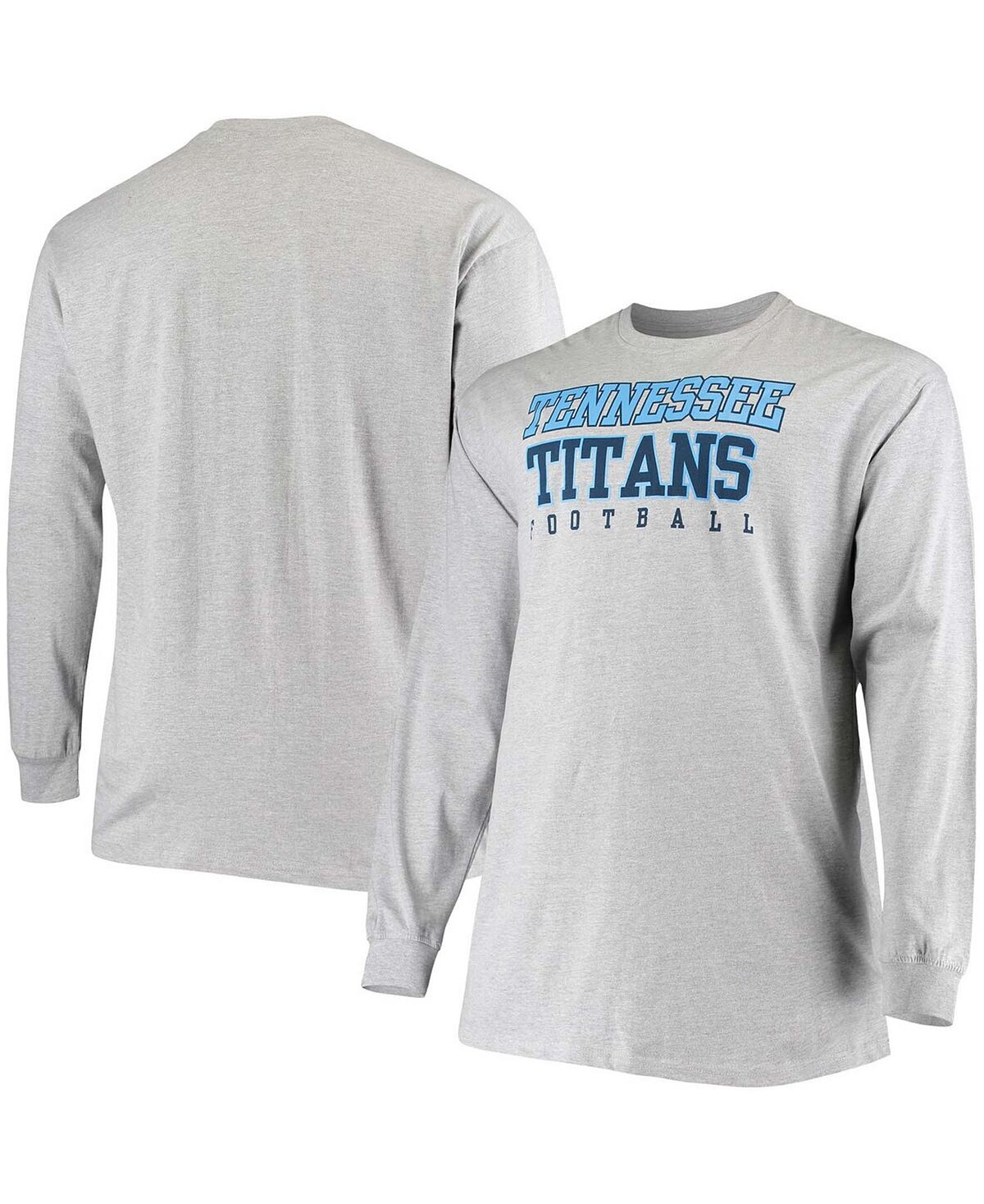 Мужская футболка с длинным рукавом tennessee titans practice серого цвета big and tall heathered Fanatics, мульти
Мужская футболка с длинным рукавом tennessee titans practice серого цвета big and tall heathered Fanatics, мульти
