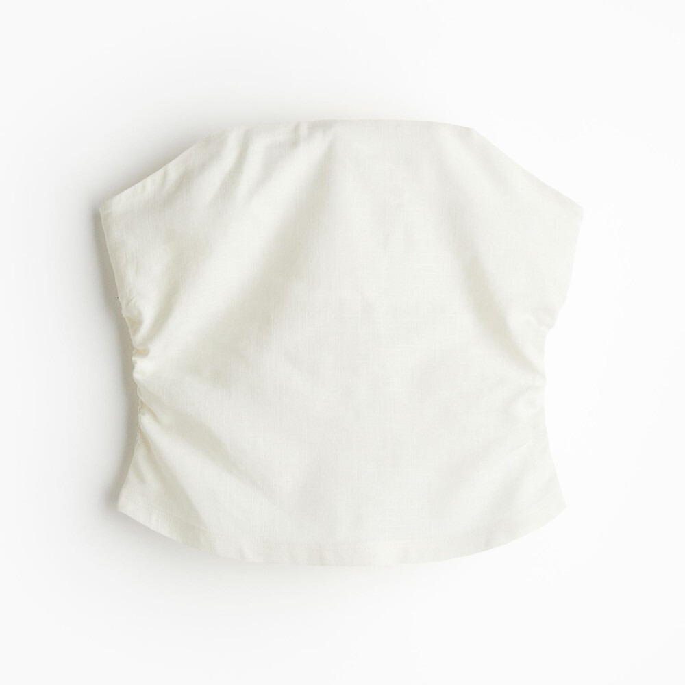 Топ H&M Gathered Corset-style, кремовый
Топ H&M Gathered Corset-style, кремовый
