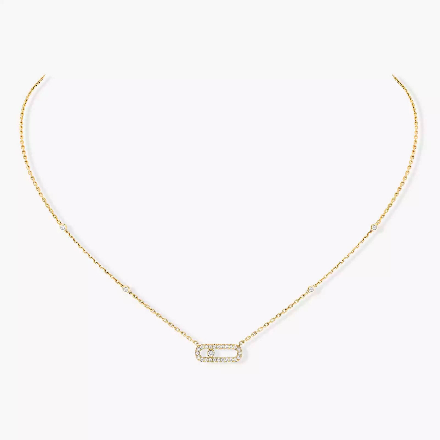 Колье Messika Move Uno Pavé, желтое золото/бриллианты
Колье Messika Move Uno Pavé, желтое золото/бриллианты